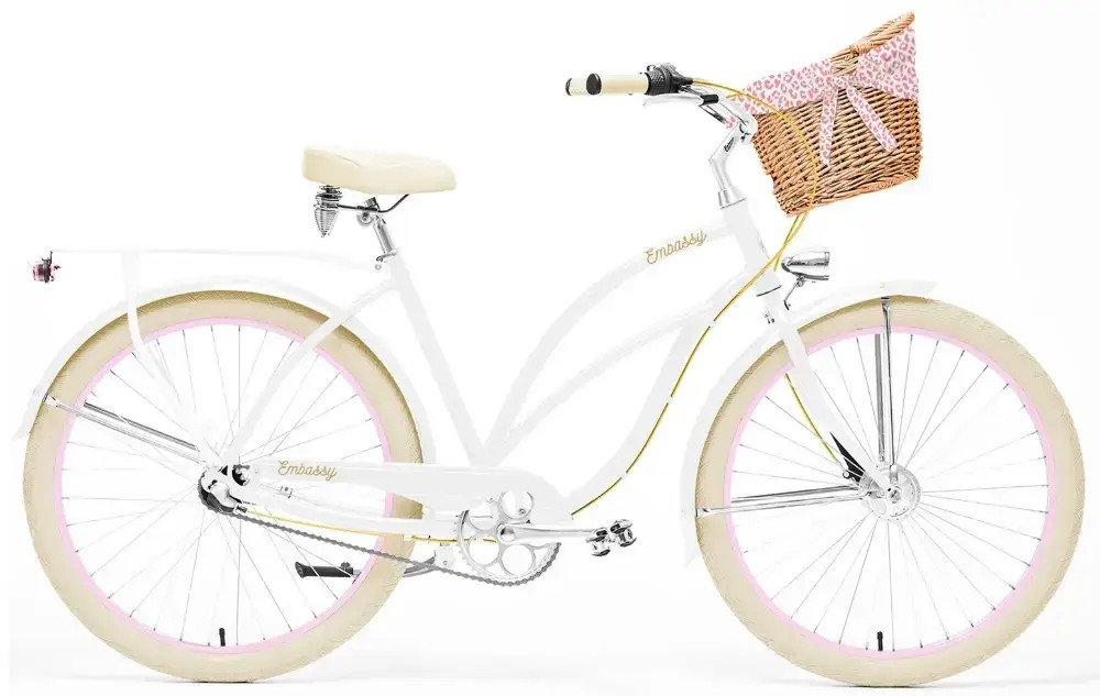 Rower miejski damski Embassy White Rose Deluxe 26