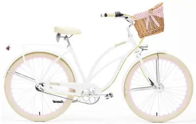 Rower miejski damski Embassy White Rose Deluxe 26