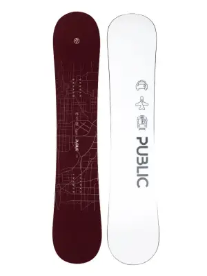 Męska Deska snowboardowa Public General
biały/bordowy (colour 1/white)