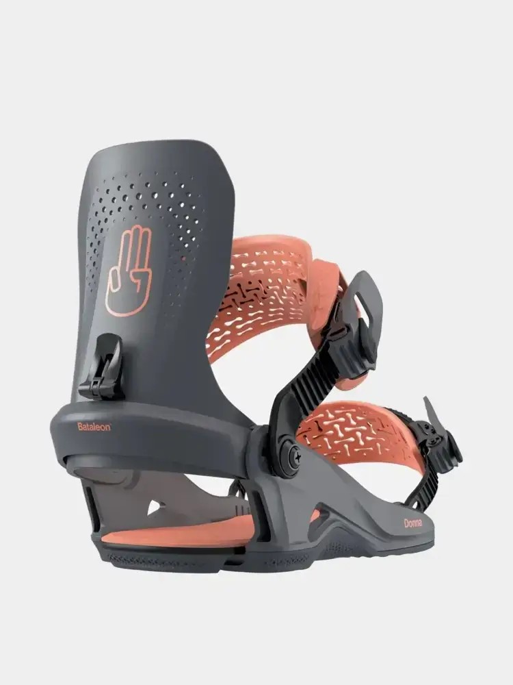 Damskie Wiązania snowboardowe Bataleon Donna HeelWrap
szary/pomarańczowy (black peach)