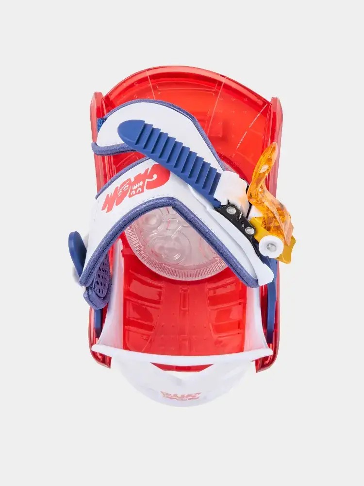 Wiązania snowboardowe Burton Grom Disc JR
biały/wielobarwny (red/multi)