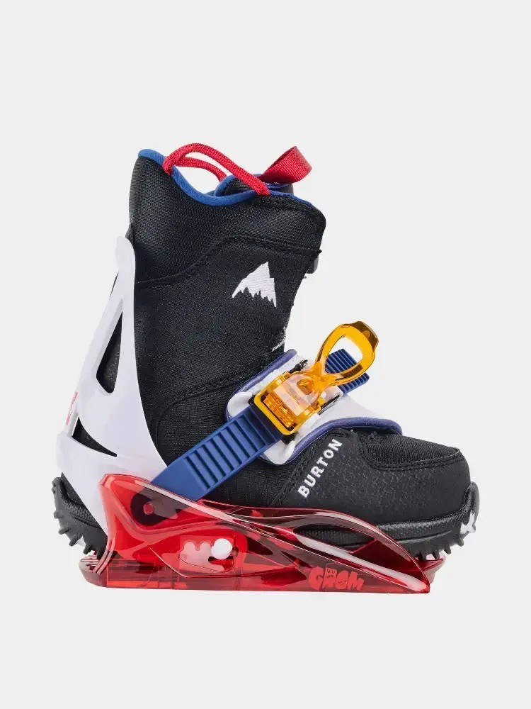 Wiązania snowboardowe Burton Grom Disc JR
biały/wielobarwny (red/multi)