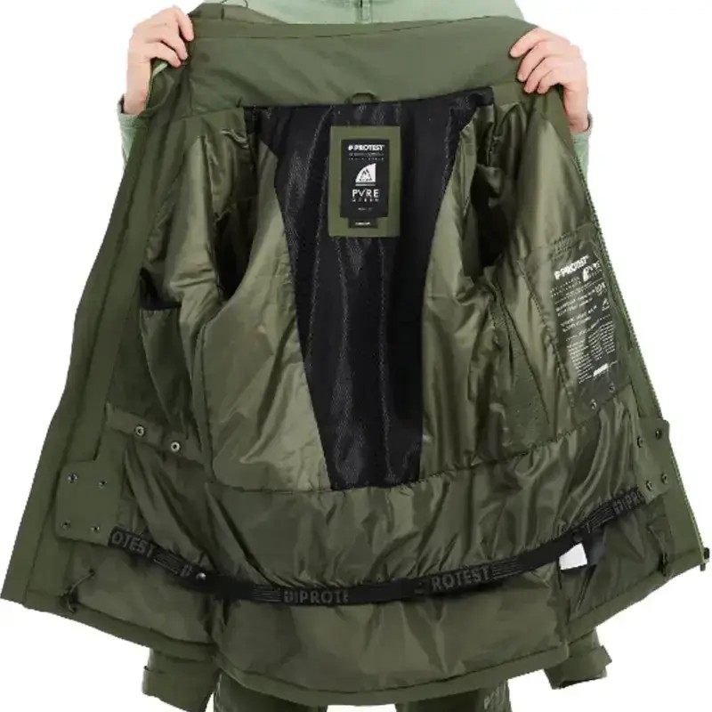 Kurtka Narciarska Snowboardowa Protest Prttimothy Thyme Green 2025