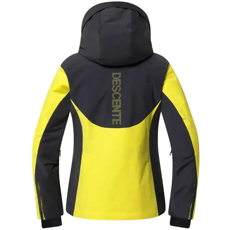 Kurtka Narciarska Damska Descente Smooth Logo Jacket Black Yellow 2026
