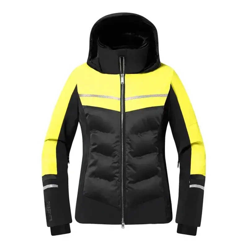Kurtka Narciarska Damska Descente Iriss Jacket Black Yellow 2026