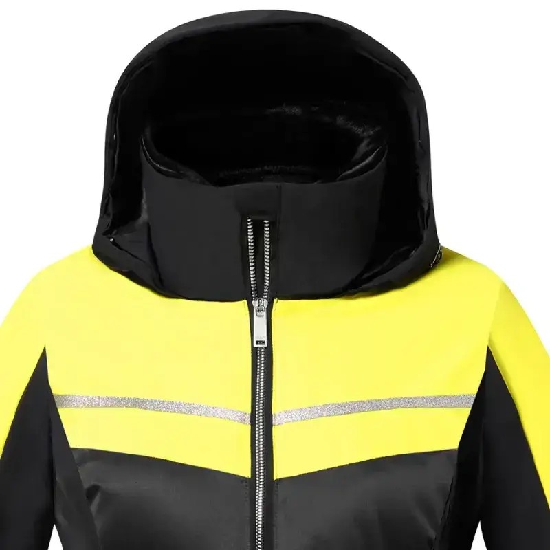 Kurtka Narciarska Damska Descente Iriss Jacket Black Yellow 2026