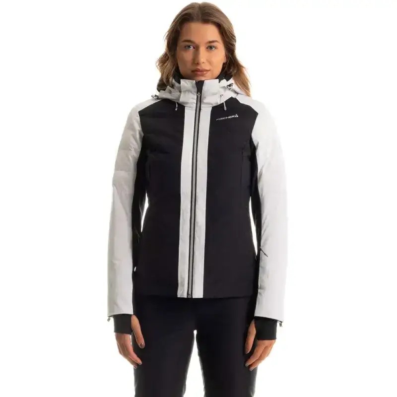 Kurtka Narciarska Damska Fischer Soleil Neo Black White 2025