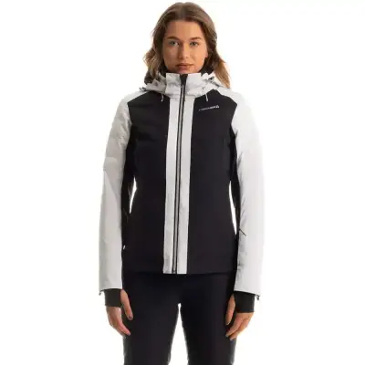 Kurtka Narciarska Damska Fischer Soleil Neo Black White 2025