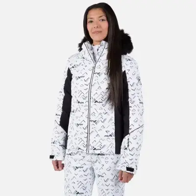 Kurtka Narciarska Damska Rossignol W Staci PR Puffy Jkt White 2025