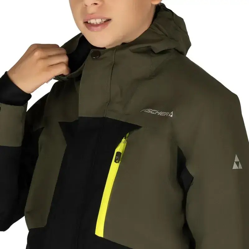 Kurtka Narciarska Dziecięca Fischer Dash JR Rifle Green 2025