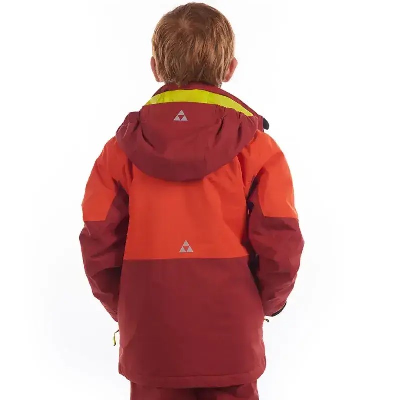 Kurtka Narciarska Dziecięca Fischer Bansko JR Tomato Red