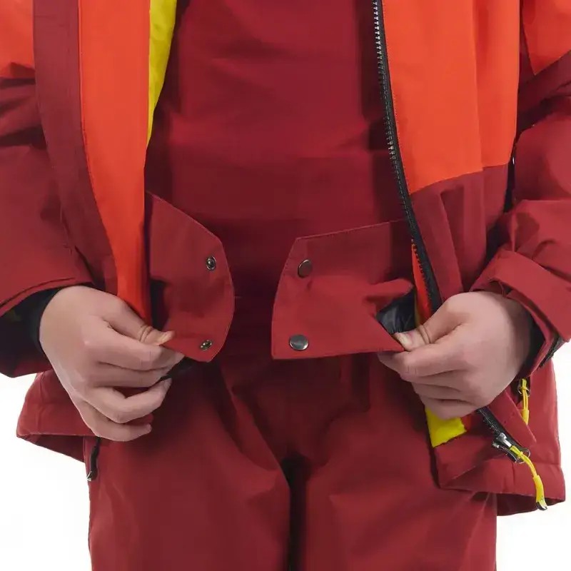 Kurtka Narciarska Dziecięca Fischer Bansko JR Tomato Red