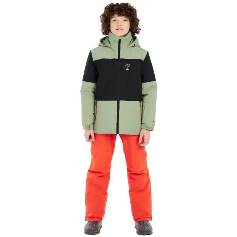 Kurtka Narciarska Dziecięca Protest Prtdecks JR Marl Green 2025