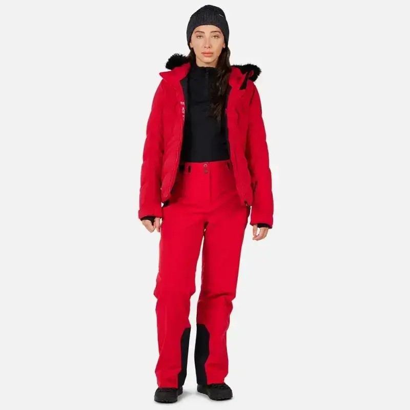 Spodnie Narciarskie Damskie Rossignol W Strawpile Insulated Pant Ruby Red 2026