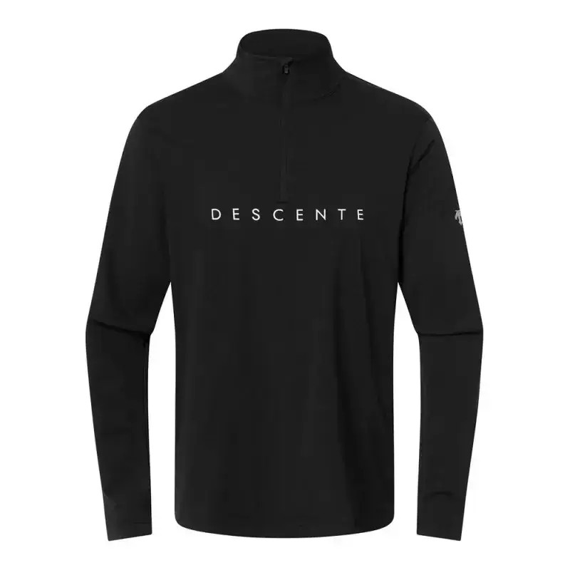 Bluza Descente Chest Logo T-neck Black (druga Warstwa) 2026