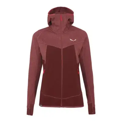 Bluza Damska Salewa Puez Hybrid Polarlite Hooded Fleece Syrah Melange 2025