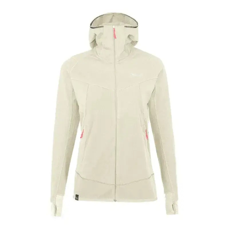 Bluza Damska Salewa Puez Hybrid Polarlite Hooded Fleece Oatmeal Melange 2025