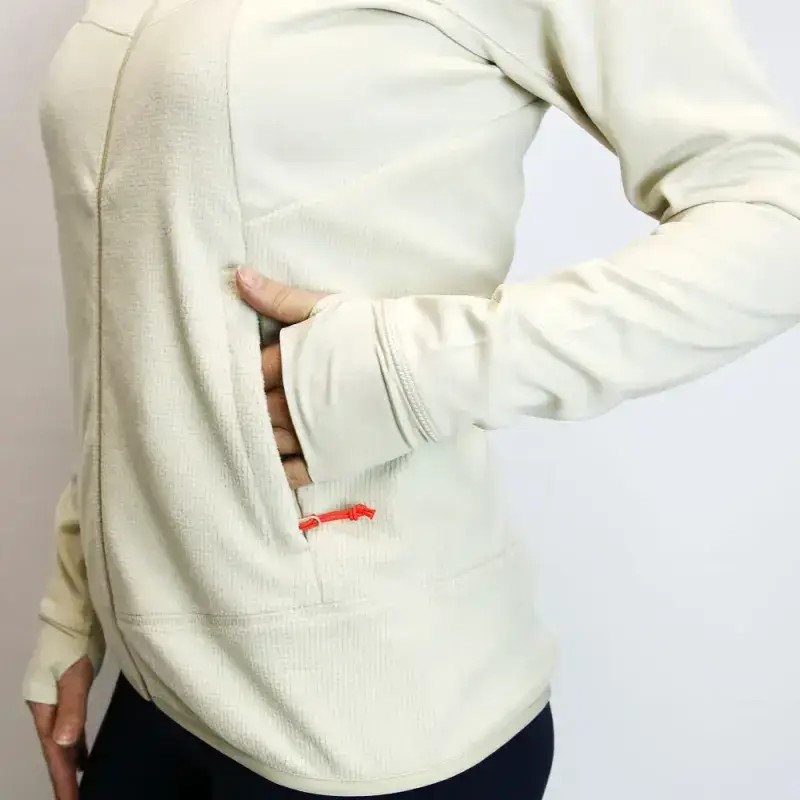 Bluza Damska Salewa Puez Hybrid Polarlite Hooded Fleece Oatmeal Melange 2025