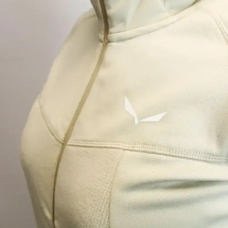 Bluza Damska Salewa Puez Hybrid Polarlite Hooded Fleece Oatmeal Melange 2025
