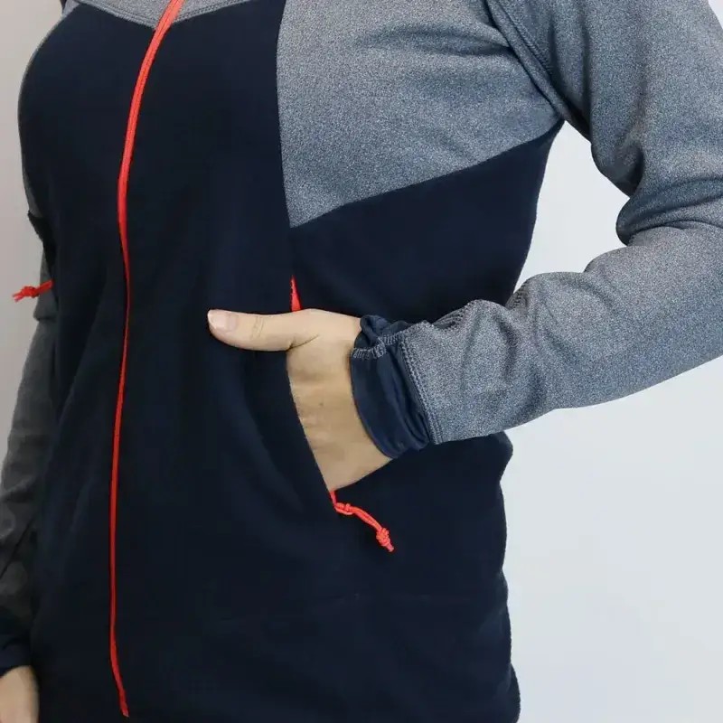 Salewa Puez Hybrid Polarlite Hooded Fleece Women's Sweatshirt in Navy Blazer Melange 2025