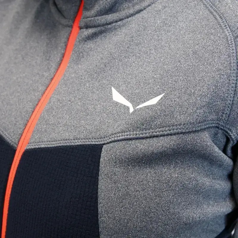 Salewa Puez Hybrid Polarlite Hooded Fleece Women's Sweatshirt in Navy Blazer Melange 2025