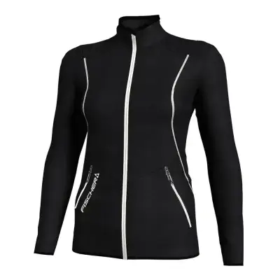 Bluza Damska Fischer Matrei Black (druga Warstwa)