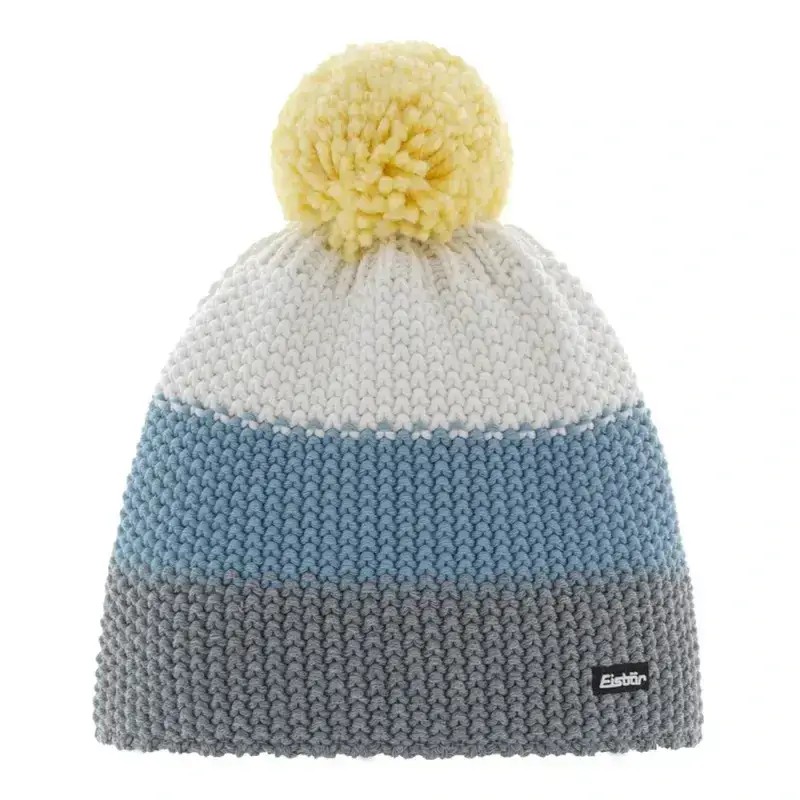 Czapka Dziecięca Eisbar Star Pompon Kids Steel Blue Banana - Outlet