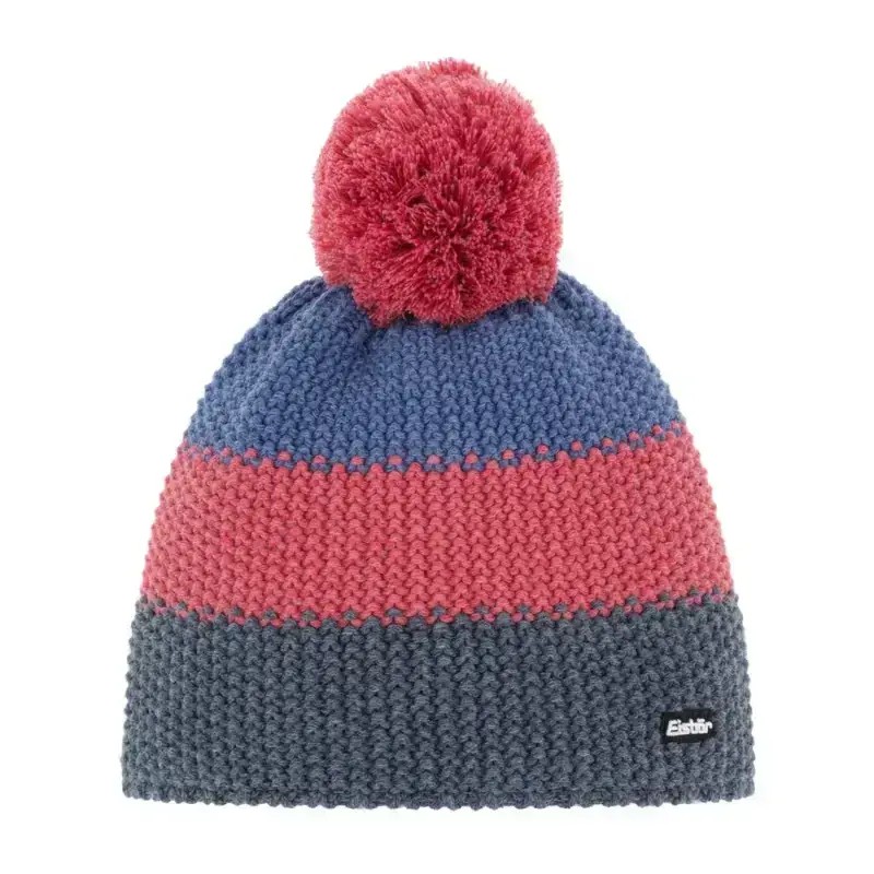Czapka Narciarska Dziecięca Eisbar Star Pompon MU Kids RL Grey Red Jeans - Outlet