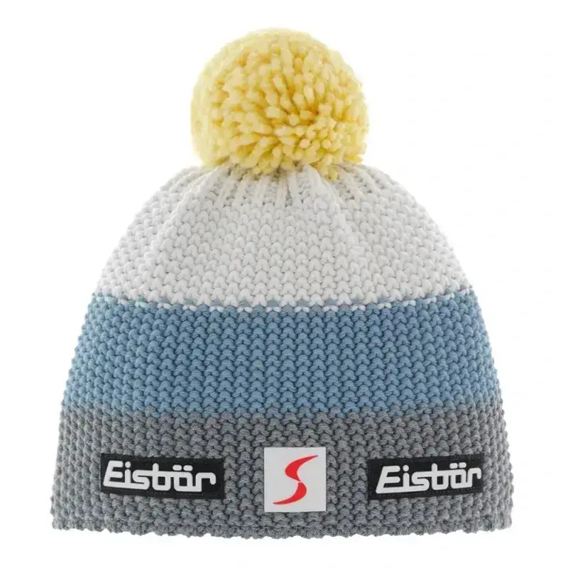 Czapka Narciarska Eisbar Star Pompon MU SP Grey Steel Blue Banana