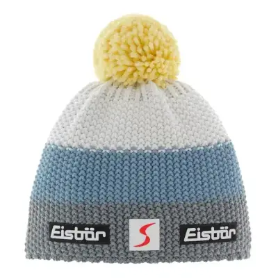 Czapka Narciarska Eisbar Star Pompon MU SP Grey Steel Blue Banana