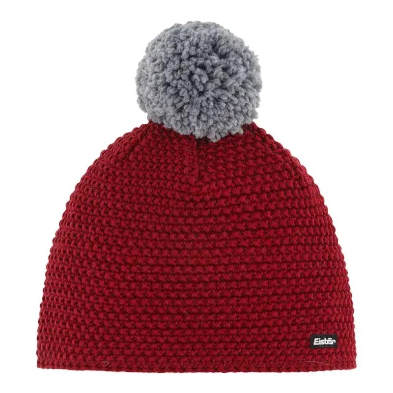 Czapka Narciarska Eisbar Jamie Pompon Burgund Grey 2025