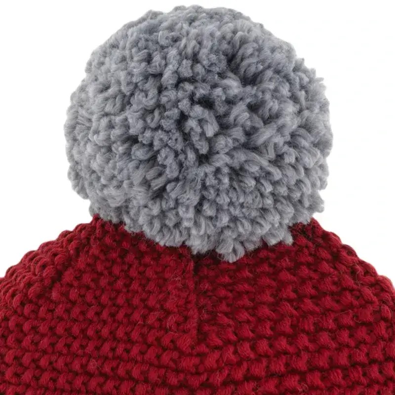 Czapka Narciarska Eisbar Jamie Pompon Burgund Grey 2025