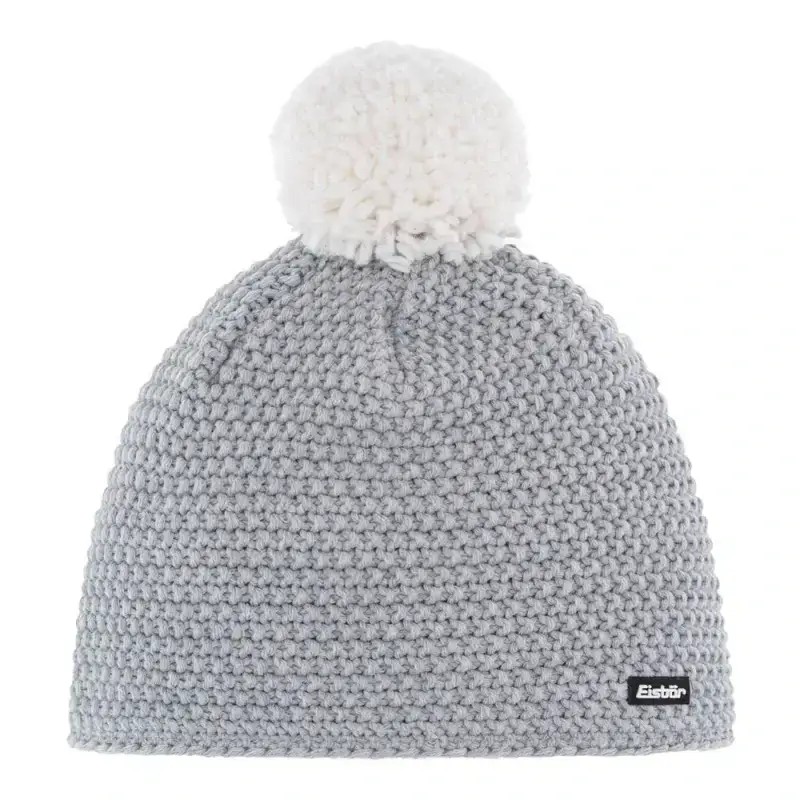 Czapka Narciarska Eisbar Jamie Pompon Light Grey White
