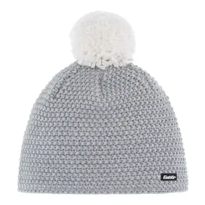 Czapka Narciarska Eisbar Jamie Pompon Light Grey White