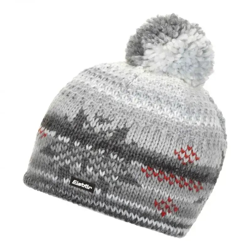 Czapka Eisbar Ike Pompon MU White Grey 2025