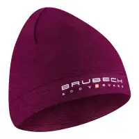 Czapka Termoaktywna Brubeck Active Wool Hat Z Wełną Merino Śliwkowy 2026