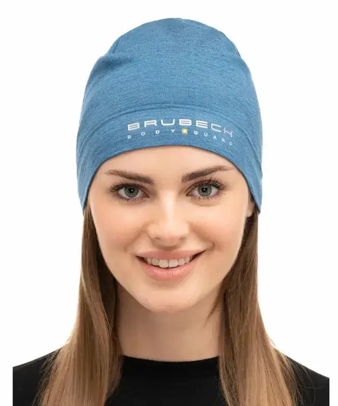 Czapka Termoaktywna Brubeck Active Wool Hat Z Wełną Merino Jeansowy 2026