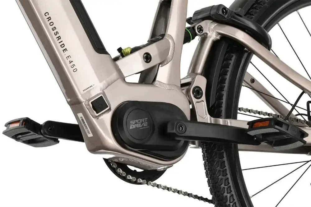 Rower elektryczny Rock Machine Crossride e450 FS Touring