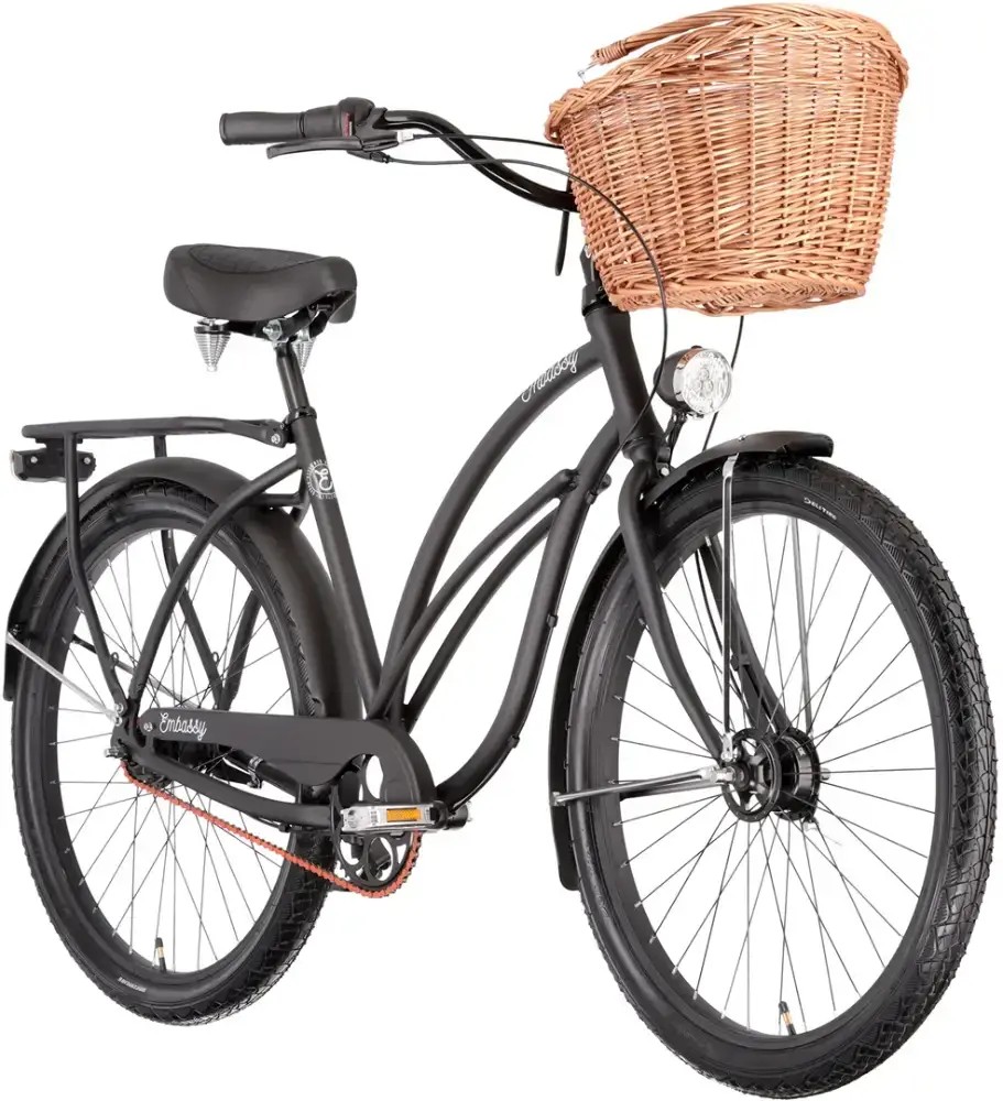 Rower miejski damski Embassy Black Panther Deluxe 26
